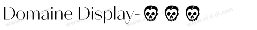 Domaine Display字体转换